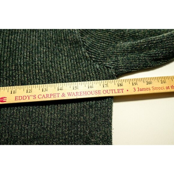 Vintage Northeast Knitting Mills pullover sweater M/L green knit - Picture 5 of 6